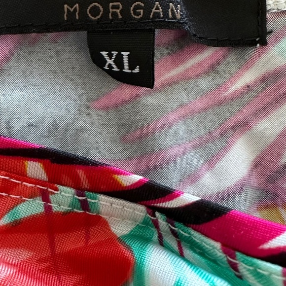 Toni Morgan Women’s Sz XL 3/4 Sleeve Floral Tropical Print Top - Picture 4 of 5